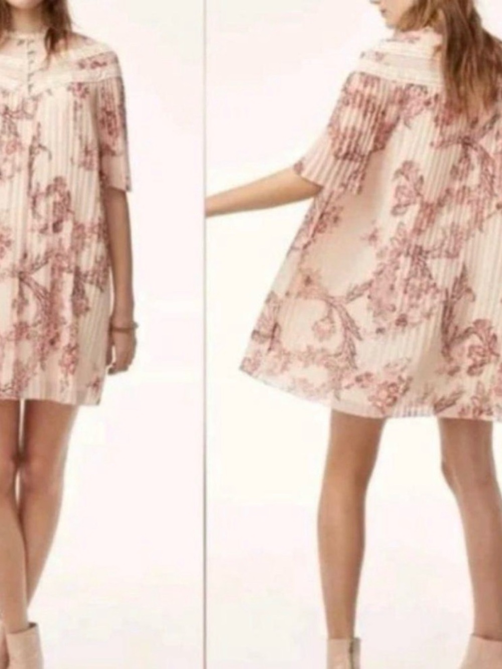 Aritzia Wilfred Rousell Floral Dress